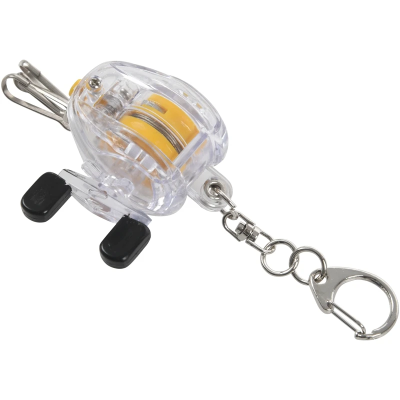 Растягивающийся брелок для рыбьего колеса серебряный цвет рыболовные снасти