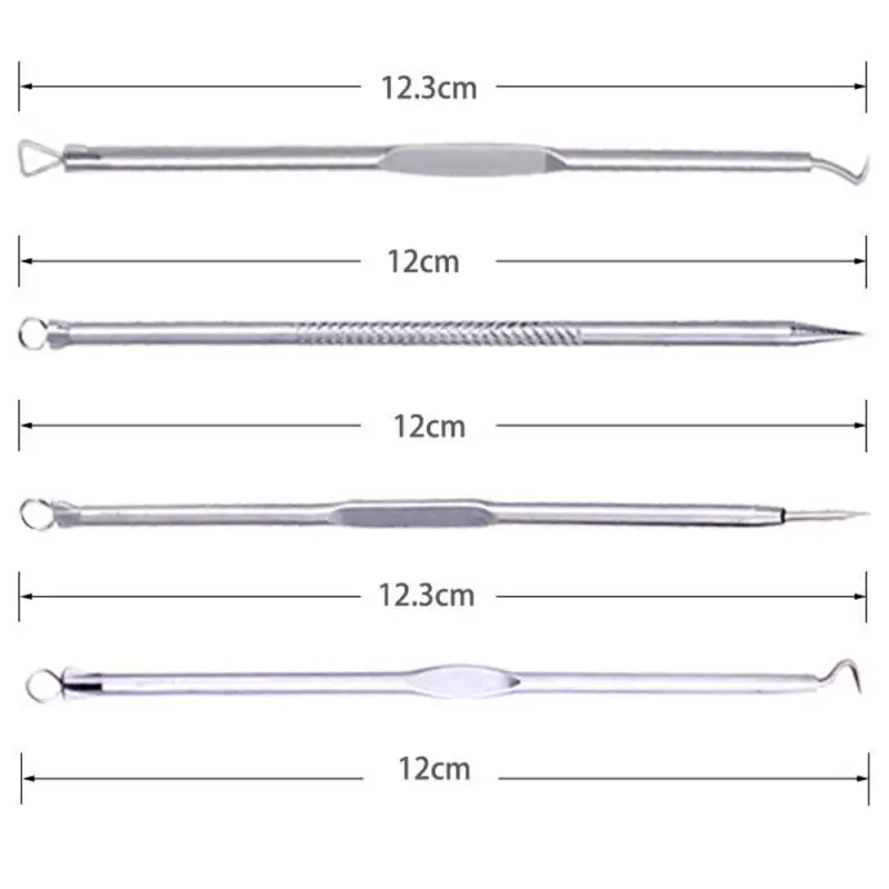 Горячая Распродажа 9 шт. Нержавеющая сталь порошок иглоукалывание двойной