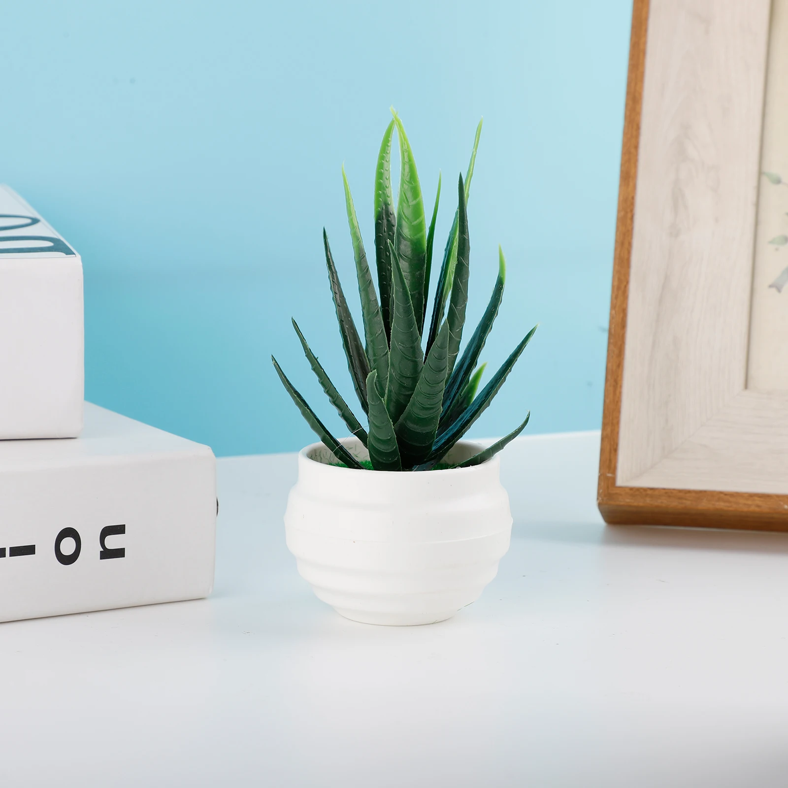 

Artificial Plant Potted Bonsai Simulation Green Plant Potted Fake Plant Flower Bonsai Home Decoration Outdoor Plastic Ornaments