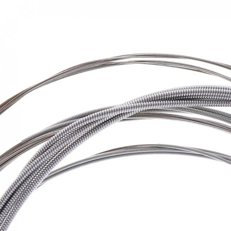 Струны для электрогитары серебристые струны из никелевого сплава средней