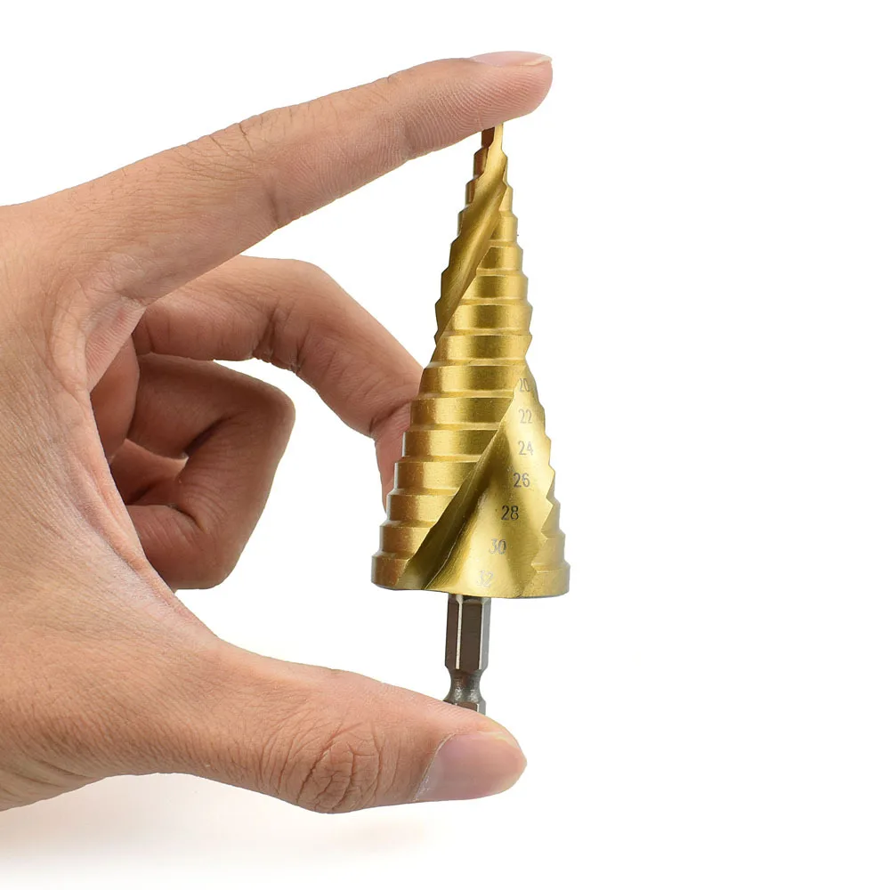 3 шт. набор ступенчатых Сверл из быстрорежущей стали конусное отверстие резец