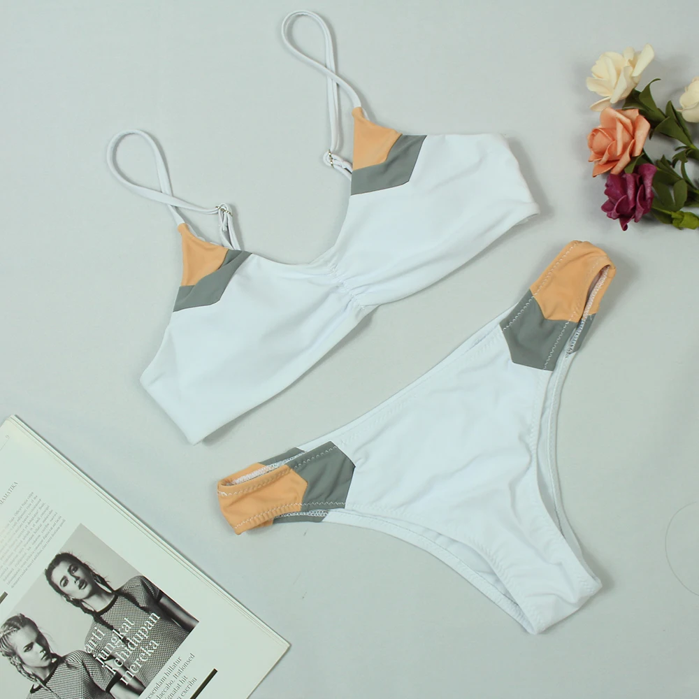 Купальник женский с принтом бикини 2022 сексуальный бандажный купальный костюм