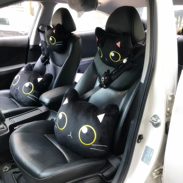 Candice guo! Q плюшевая игрушка Мультяшные животные большие глаза кошка черный котенок