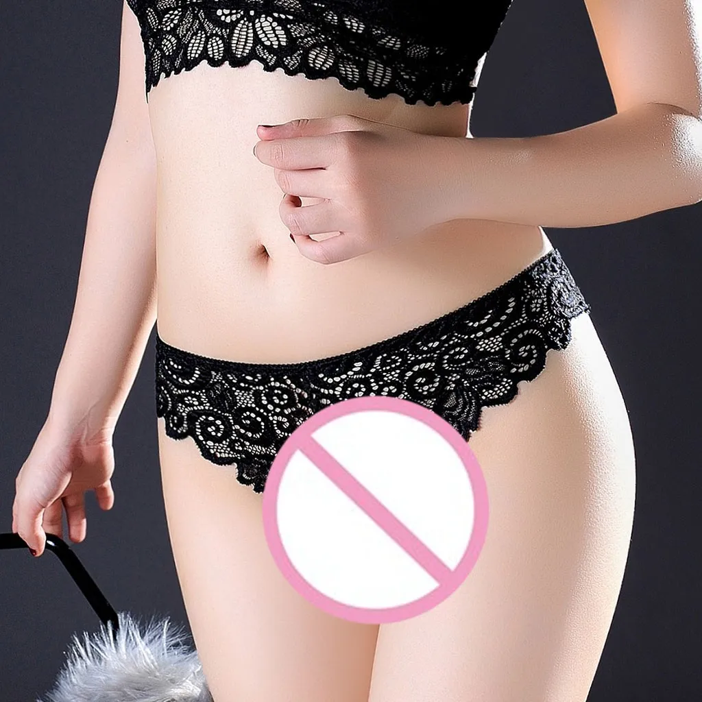 Женские кружевные трусики бесшовные дышащие трусы для женщин хлопок промежность