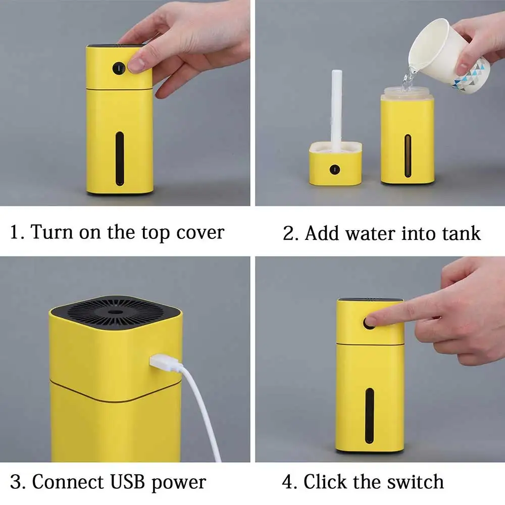Ultrasonic Air Humidifier Essential Oil Diffuser With 7 Color Lights Electric Aromatherapy USB Car Aroma | Дом и сад