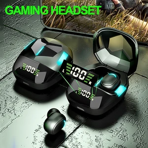 bluetooth 5 1 earphone wireless bluetooth headphone tws gaming headset led display earbud headset for xiaomi for huawei handfree free global shipping
