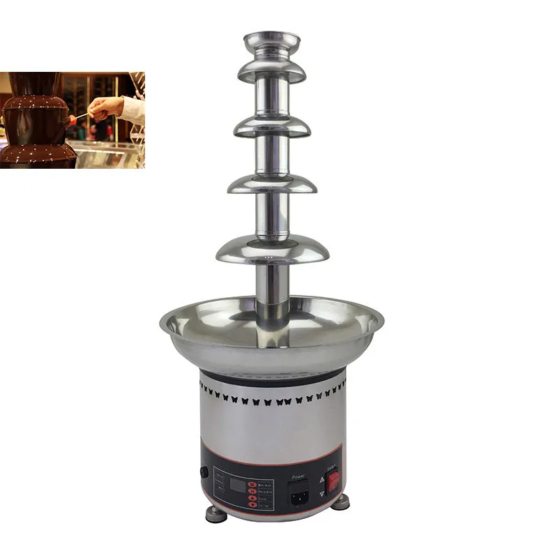 

5 Layers 110V 220V Commercial Automatic Chocolate Fountain Machine Party Wedding Banquet Chocolate Waterfall Fountain Hot Pot