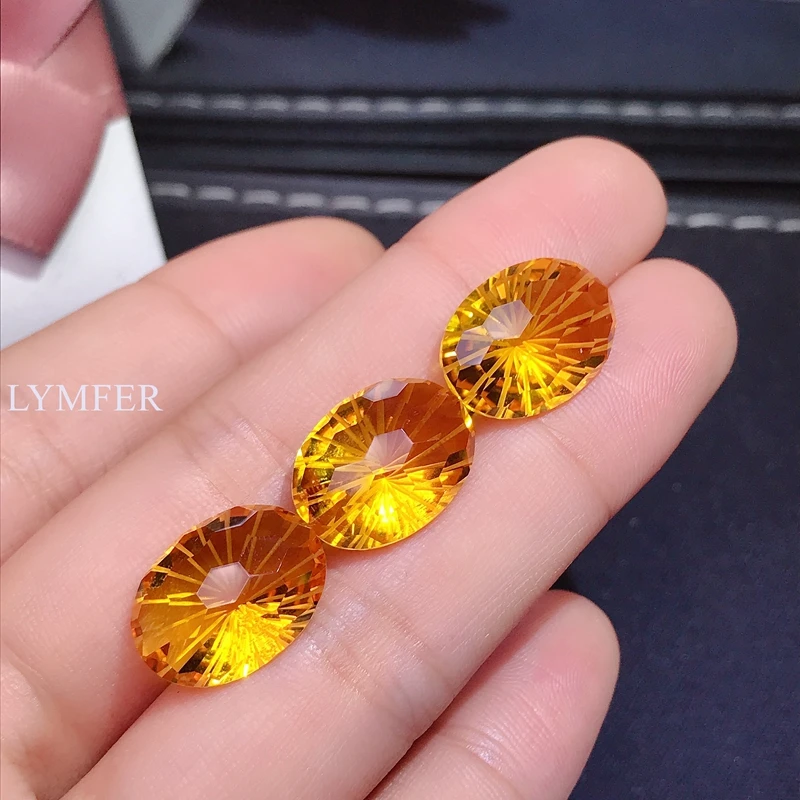 

12x16mm The latest craft fireworks cutting color is beautiful, shiny, good citrine gem, bare stone