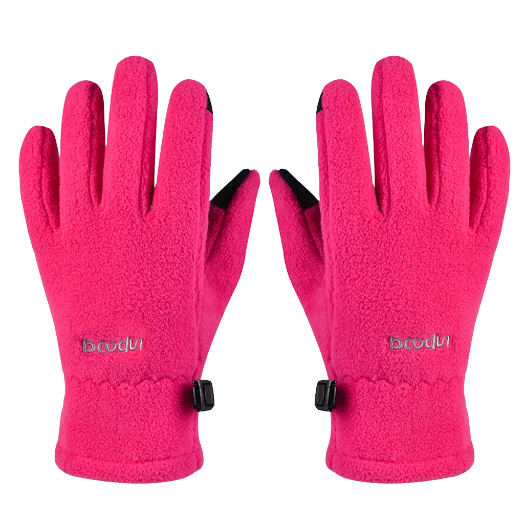 Детские велосипедные перчатки для тренировок с пальцами зимние теплые