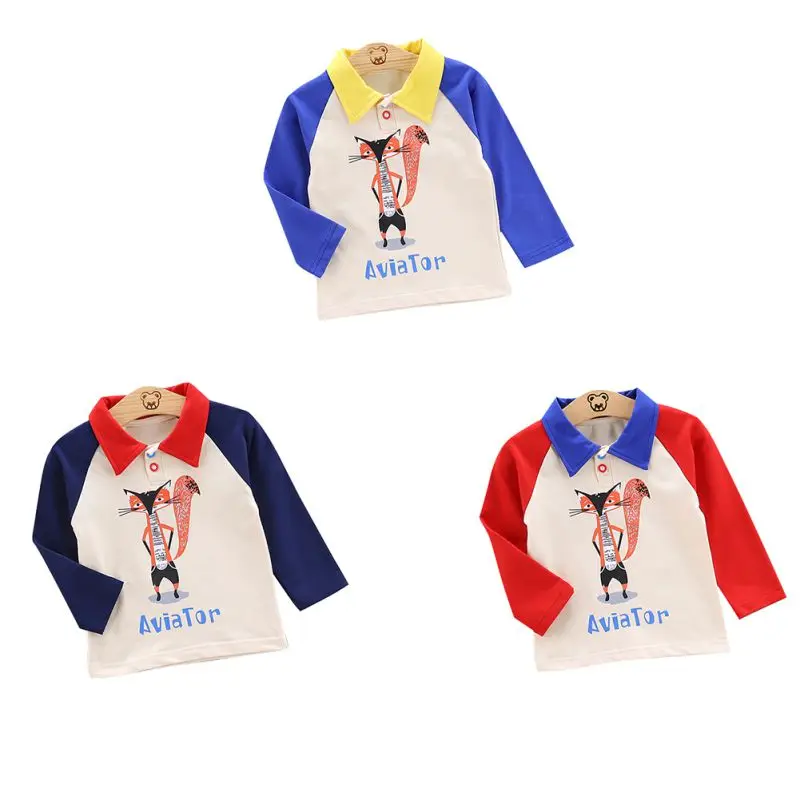 

Baby Clothes 0-4T Spring Autumn Casual Fashion Cartoon Printing Long Sleeve Top Kids 1211