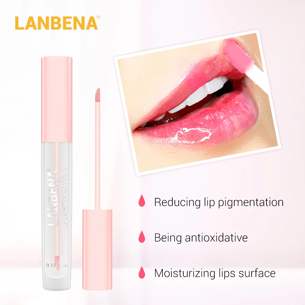

Lip Lightening Serum Lip Plumper Liquid Fade Lip Lines Pink Lips Long Lasting Reducing Pigmentation Moisturizing Free shipping