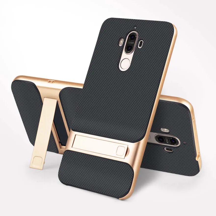 Royce Gold 3D крышка телефона на подставке чехол для huawei mate 9 силиконовый чехол TPU PC 360 Защитный чехол Funda huawei mate 9 mate 9 задняя Броня - Цвет: Royce Gold