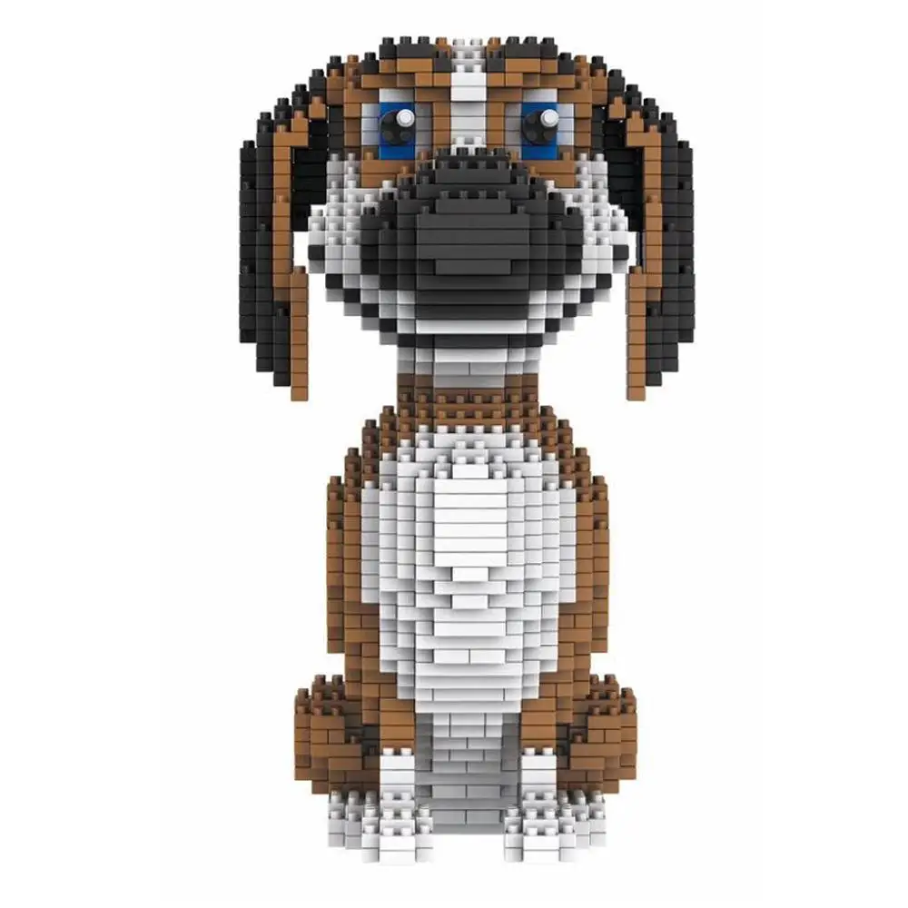 Лидер продаж конструктор Lepining классический мультяшный имидж Ozzy dog щенок мини