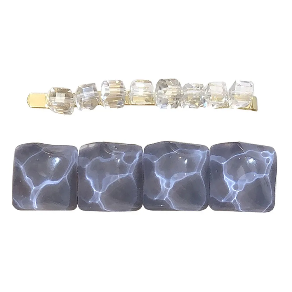 Заколки для волос геометрической формы женщин и девочек милые аксессуары 1