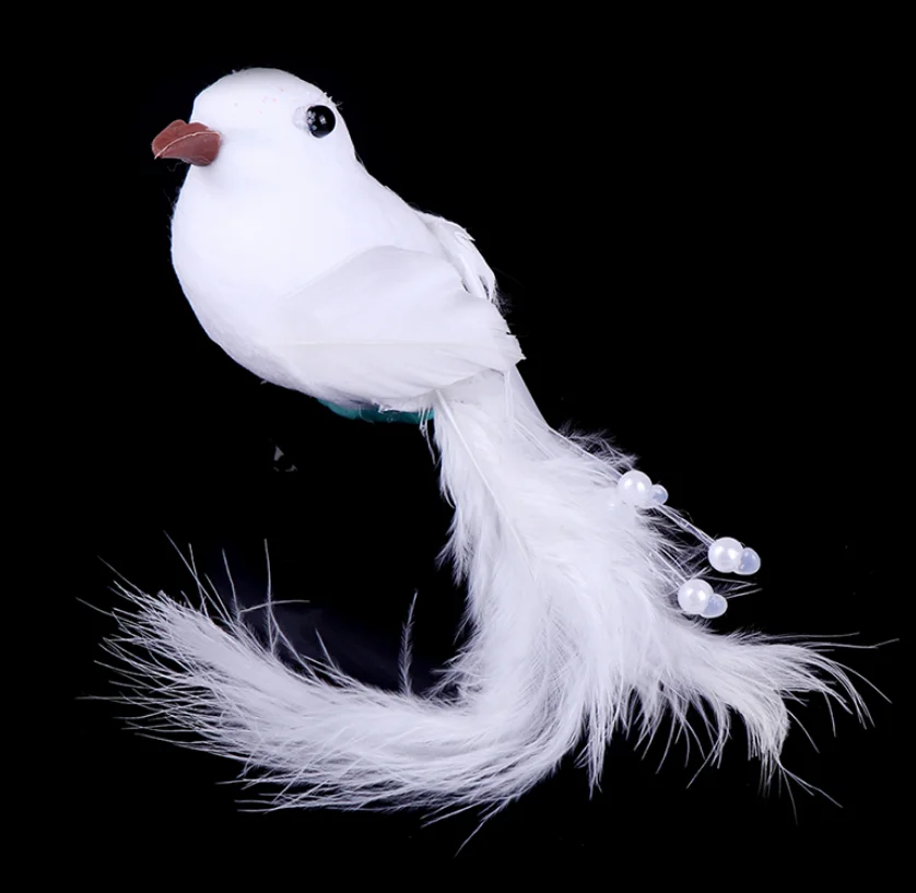 Искусственный голубь Искусственные белые голубы пенопластовое перо свадебное
