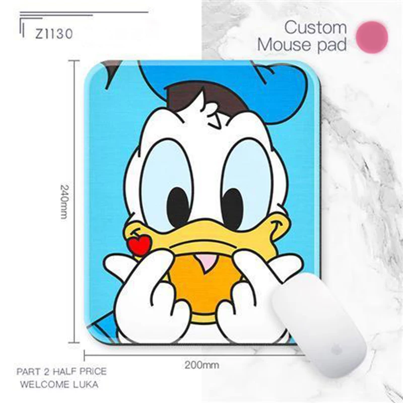 Коврик для игровой мыши с Микки Маусом 240x200 мм компьютерный коврик маленький