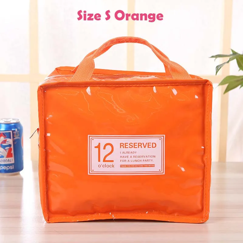Orange Size S Портативный Термальность сумка Водонепроницаемый соска для малышей с изображением бутылки из-под молока органайзер для детей обед хранения грудного вскармливания сумочка из искусственной кожи - Цвет: Orange Size S