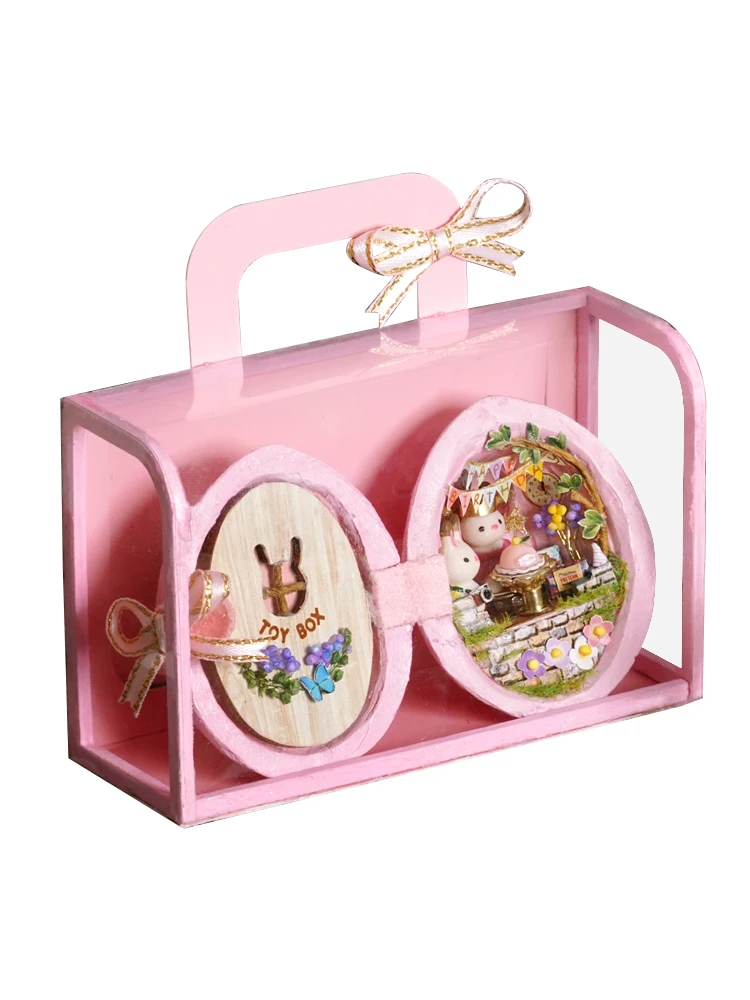 

Сделай Сам коттедж ручной работы ореховый дом Миниатюрная модель сборная игрушка подарок для девочки