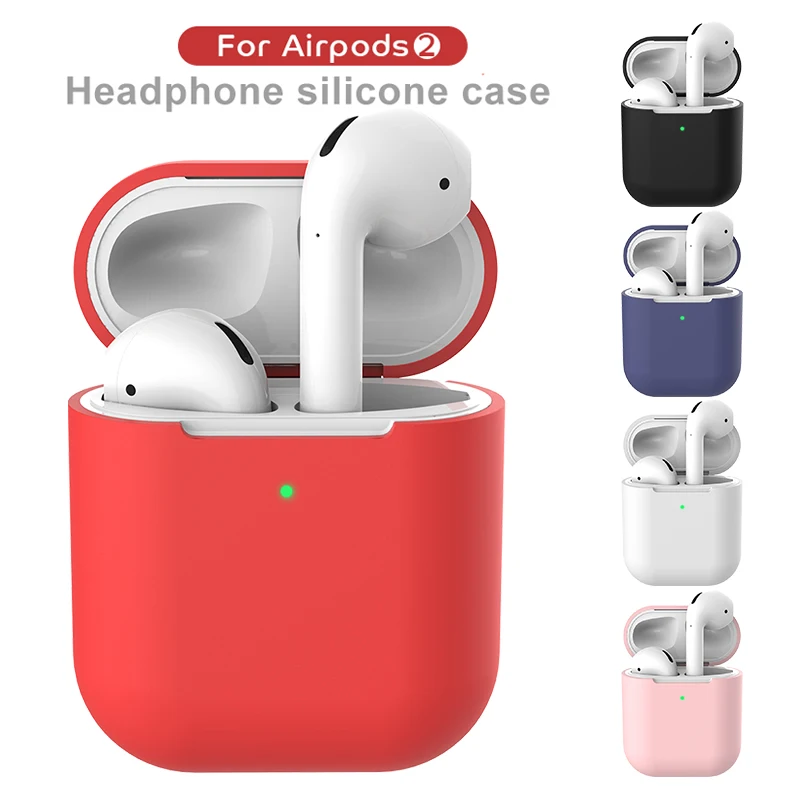 Чехол для наушников Apple AirPods 2 силиконовый чехол беспроводной Bluetooth AirPod Silm |