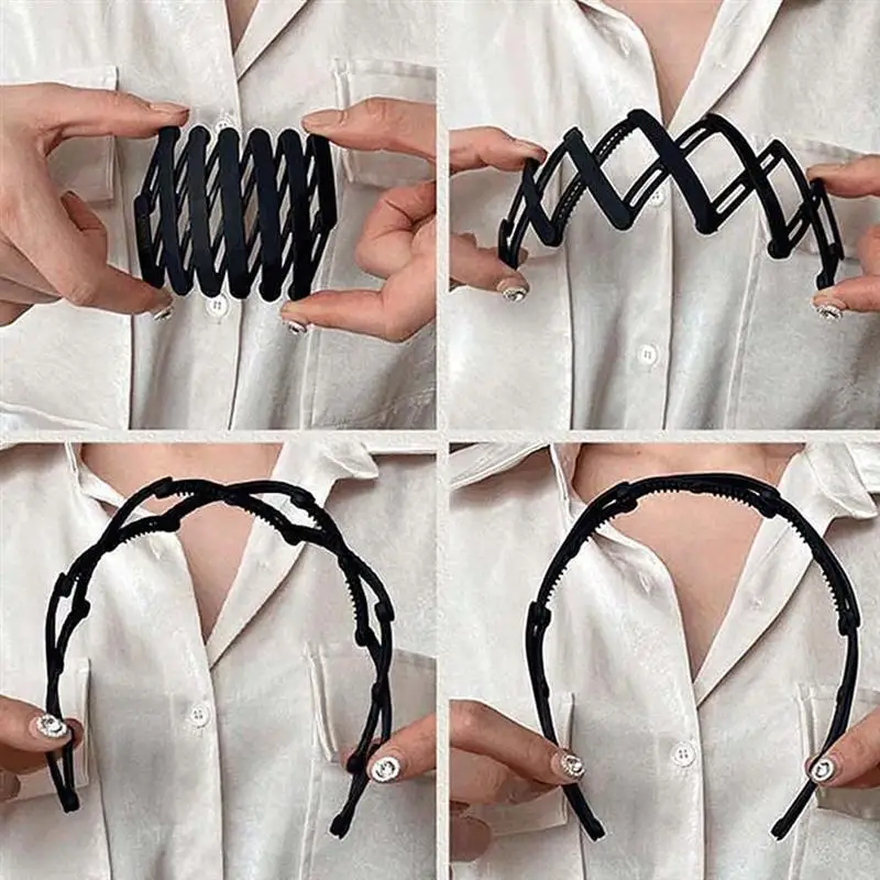 

Hair Bands Retractable Headbands Vintage Cross Vintage Geometric Retractable Hair Loops Hairpins for Women Girls Hair Clip