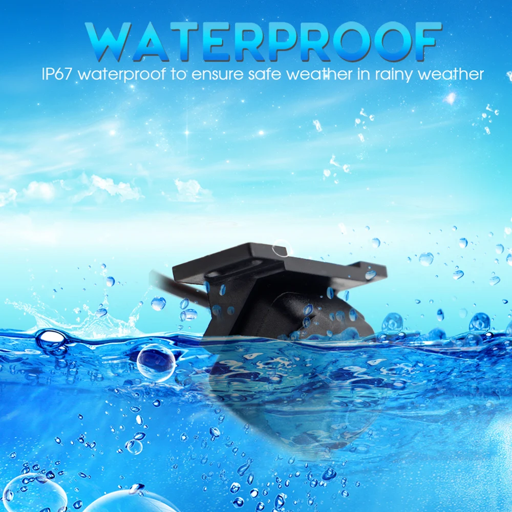 

HD AHD 170 Degree Fisheye Lens Starlight Night Vision Vehicle Front Rear View Reverse Camera CCD Car Universal Camera