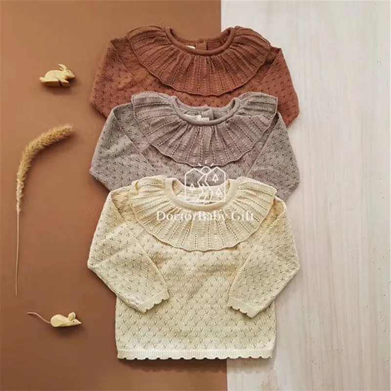 Soor Ploom/детский вязаный тонкий свитер красивый осенний для маленьких девочек