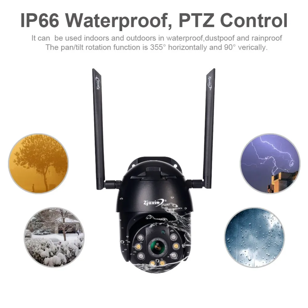 Zjuxin IP камера WiFi Full HD 1080P беспроводной проводной PTZ открытый скорость купольная CCTV камера безопасности приложение ICSee CMS камера наблюдения s