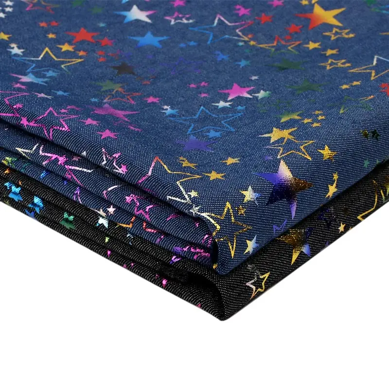 XUGAR 45*145 см джинсовая ткань цветная пентаграмма печатная простыня DIY товары для
