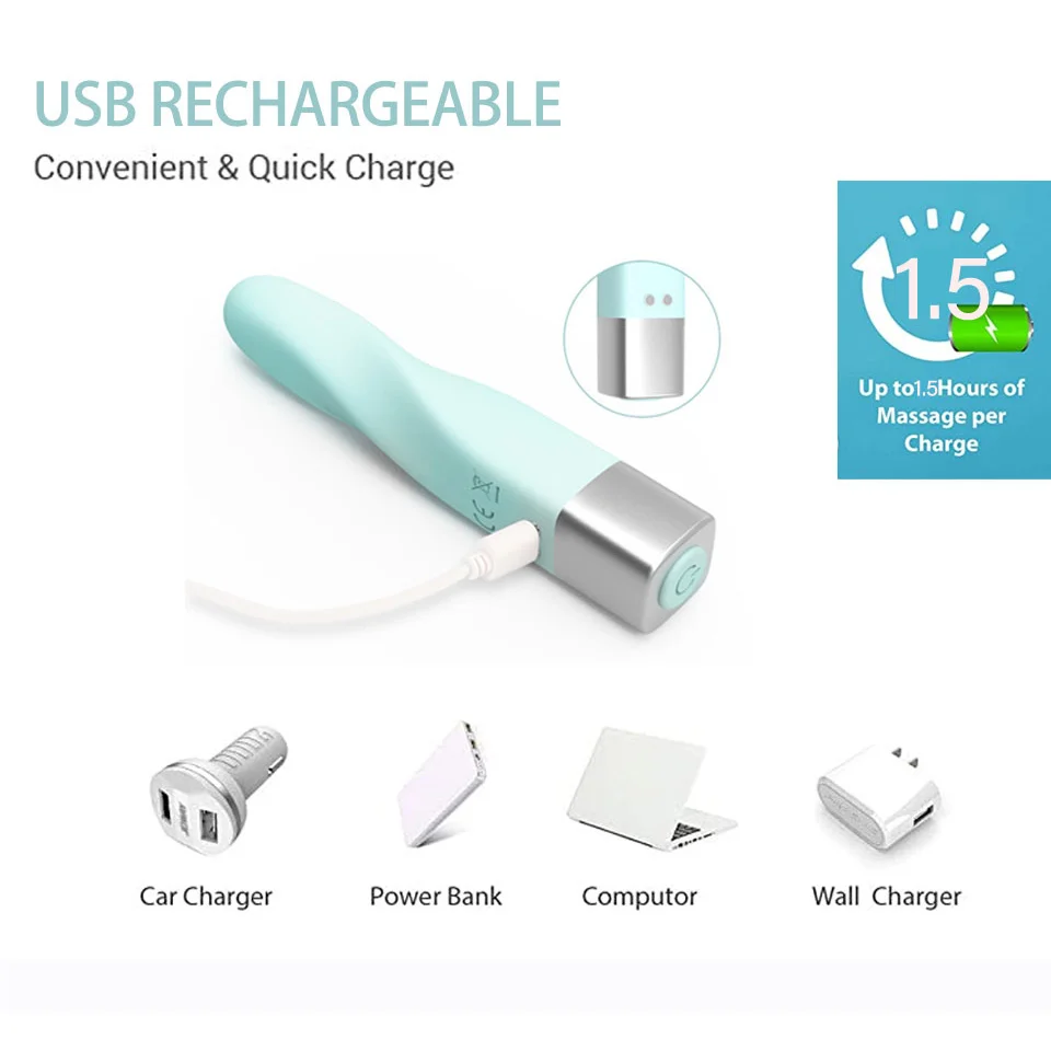 Портативная перезаряжаемая мини губная помада в виде пули вибратор Вибрационный