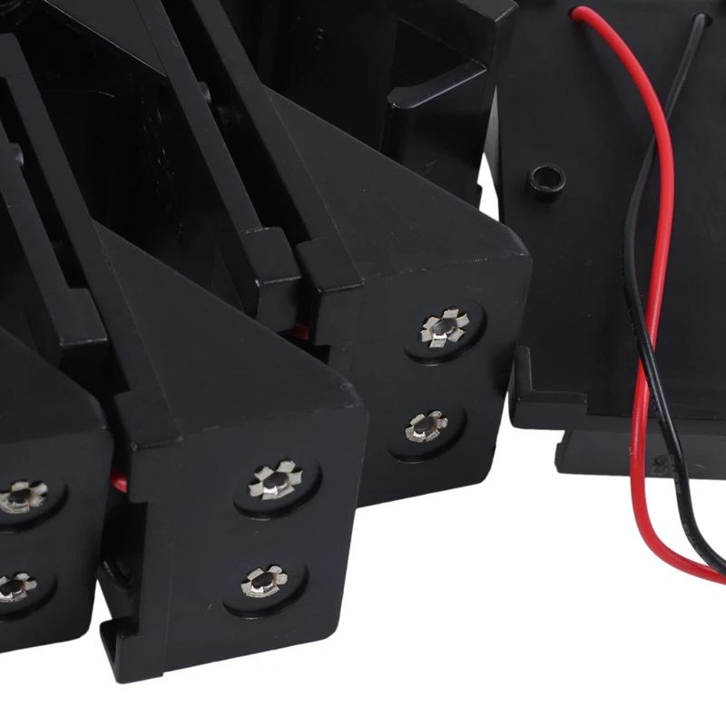 10 шт. два провода пружинный зажим 9 В батарея держатель Чехол Коробка для хранения