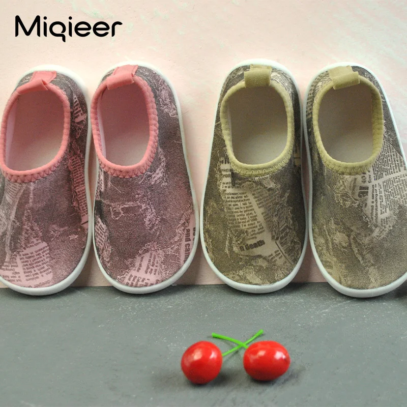 

Baby Boys Girls First Walker Sock Slip-On Toddler Shoes Soft Rubber Anti Skid Kids Children Sneakers Breathable Home Floor Shoes
