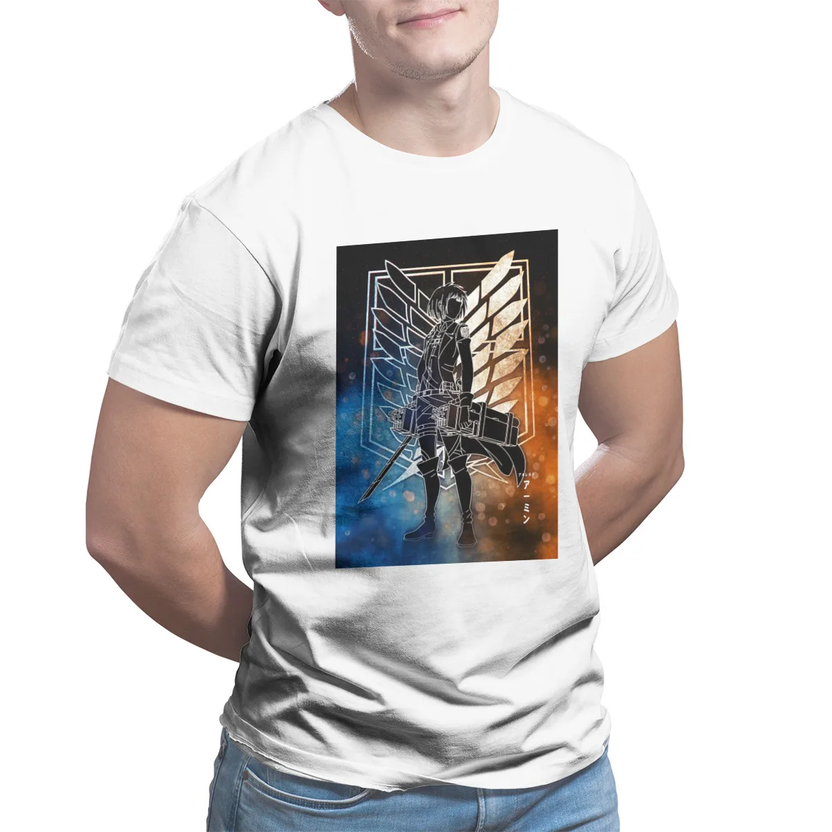 

Spirit of survey corps Couples Matching Cute Short Sleeve Graphic Tops Tees 29062