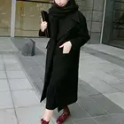 Элегантное зимнее модное однотонное плотное Женское пальто с карманами на осень и зиму теплое длинное пальто Верхняя одежда длинные пальто для женщин