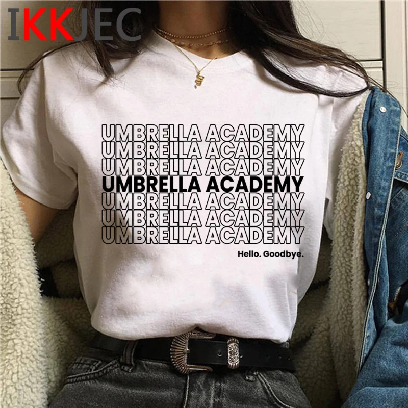 

the Umbrella Academy top tees female white t shirt casual 2021 summer top tshirt harajuku