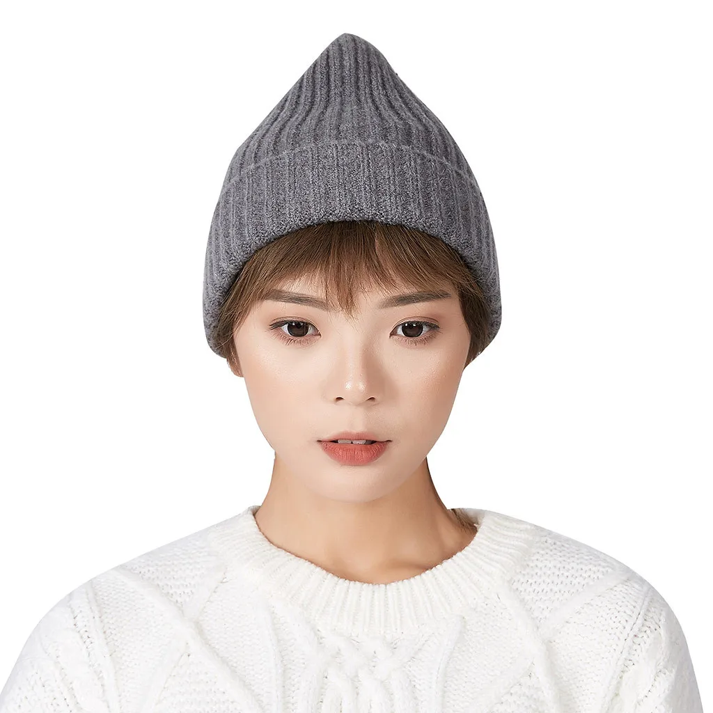 Головной убор с флисовой подкладкой Модный женский зимний воротник толстая