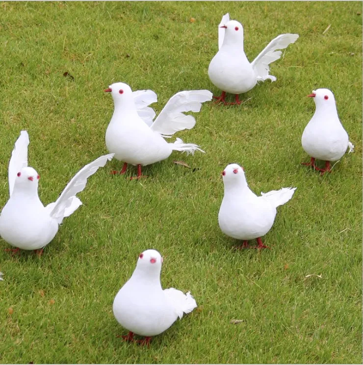 2 шт. искусственная пенопластовая птичка для домашнего декора имитация