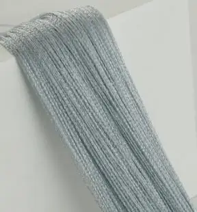 silver gray DHL, 50 шт., Современная вспышка, блестящая кисточка, занавес для двери, 2x1 м, оконная занавеска для разделения пространства, подзор, домашний декор - Цвет: silver gray
