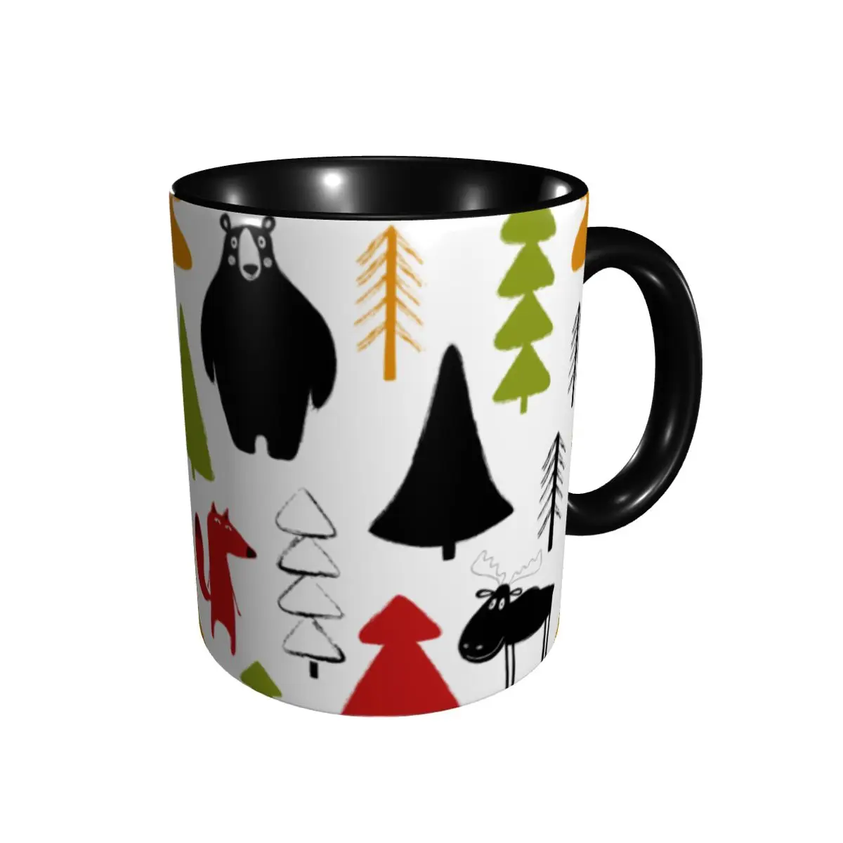 

Ceramic Cup Classic Curved Cup, with smooth curve and high temperature resistant frosted coffee cup gift cup 330ml.