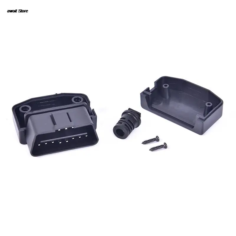 

16-контактный разъем OBD2 типа L, горячая Распродажа г., с корпусом и винтовым штекером, автомобильный соединительный кабель