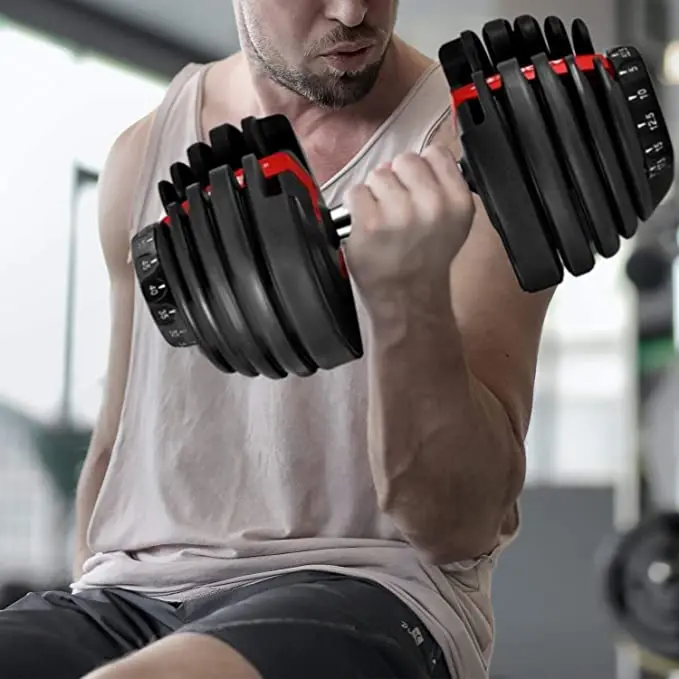 

Hot Sale 1Pair 40KG 90LBS with Stand Adjustable Dumbbell Set Free Shipping 35lbs Dumbbell 1090 Adjustable Dumbells