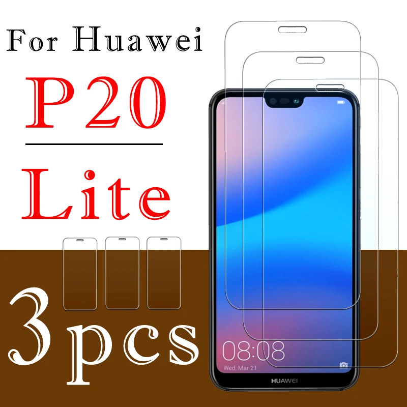 3pcs p 20 light protective glass for Huawei p20 lite p20lite 20p lights screen protector Tempered Glas armored protect film