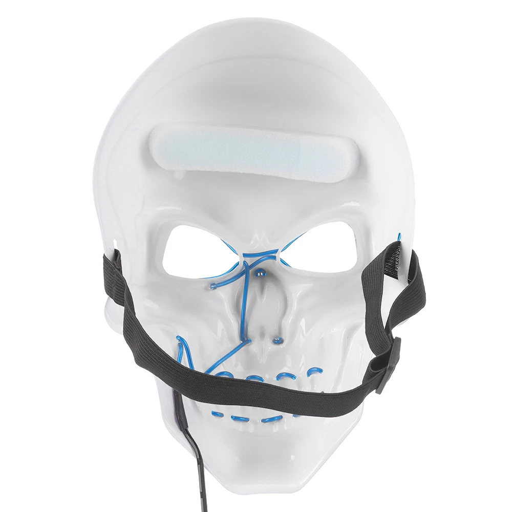 Маска для косплея на Хэллоуин светодиодная маска лица вечеринки маскарадные