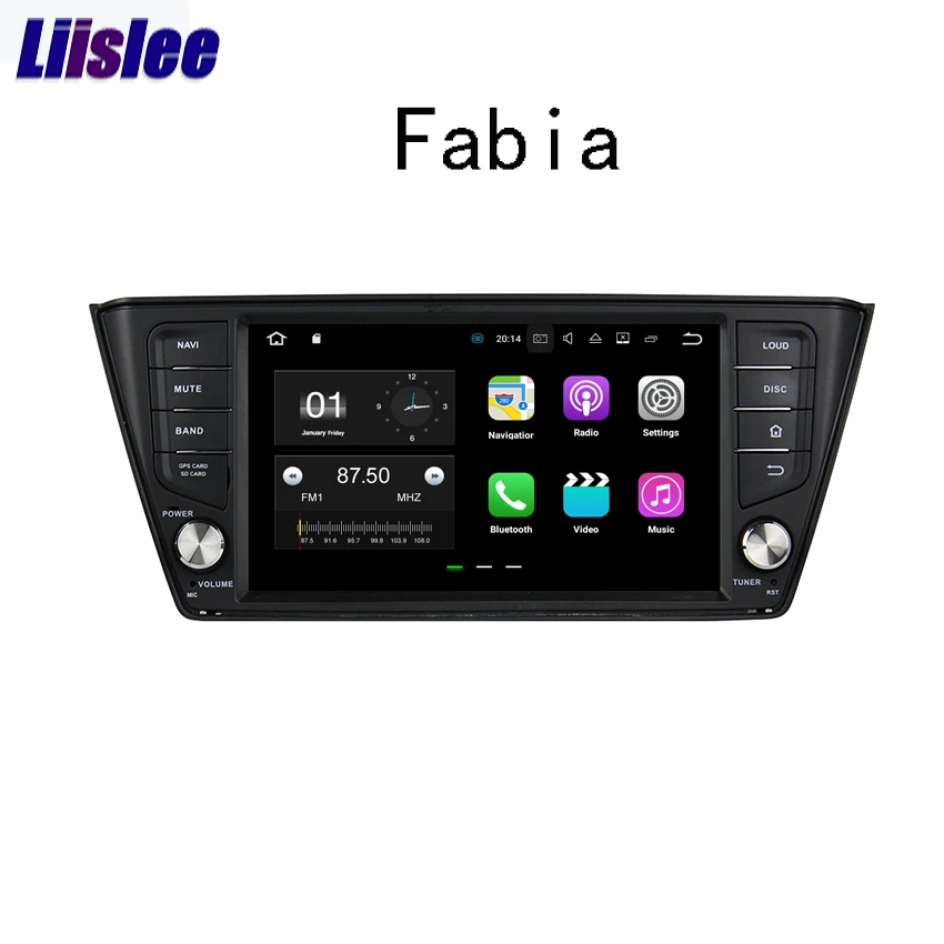 Liislee для Skoda Fabia Mk3 NJ 2015 ~ 2018 Автомобильный навигатор GPS Android авто радио большой экран