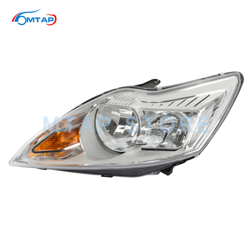 Налобный фонарь MTAP в сборе галогенный черный белый светильник Ford Focus MK2 2009 2010 2011 2012