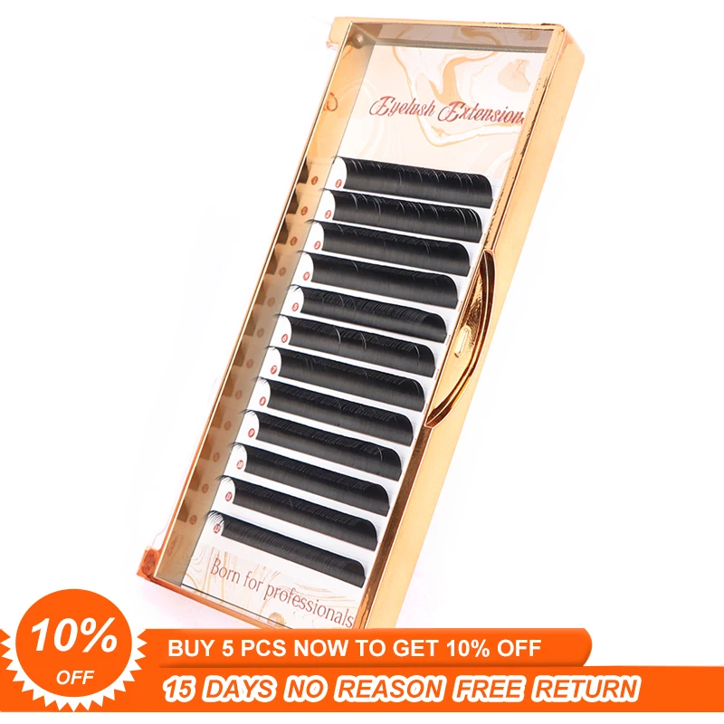 Free Shipping Individual Silk Eyelash Further All size High Quality Extension Mink | Красота и здоровье