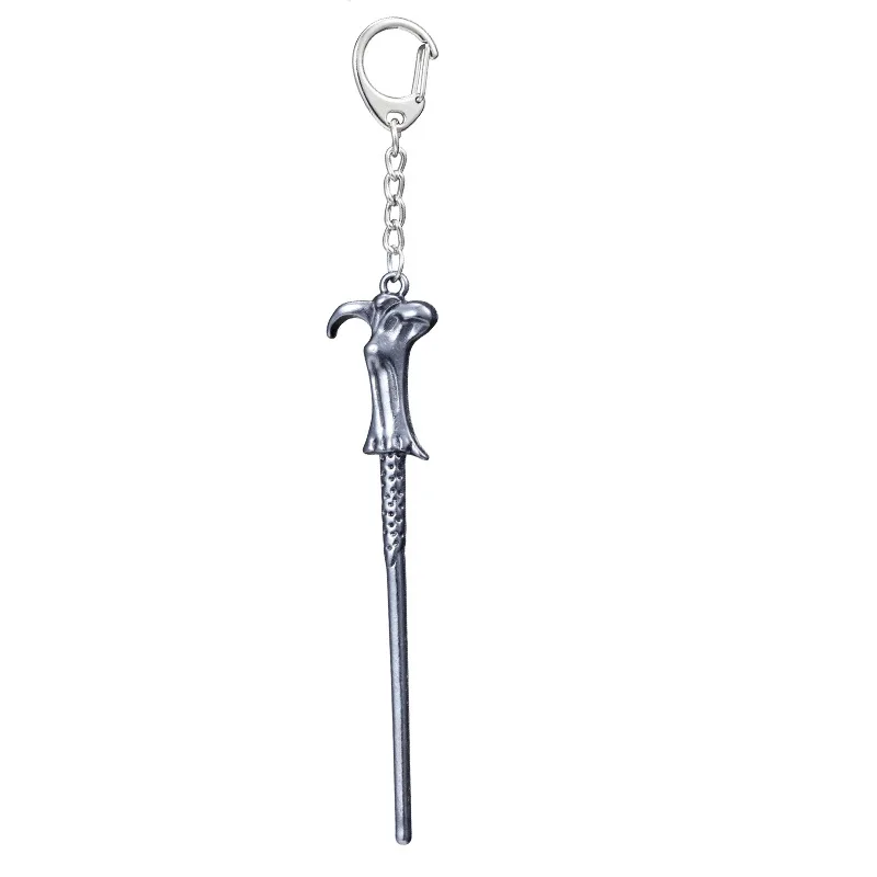 

Fashion Alloy Keychain Jewelry Magic Accessory Vintage Charm Magic Wand Metal Key Chain Keyring For Men And Women