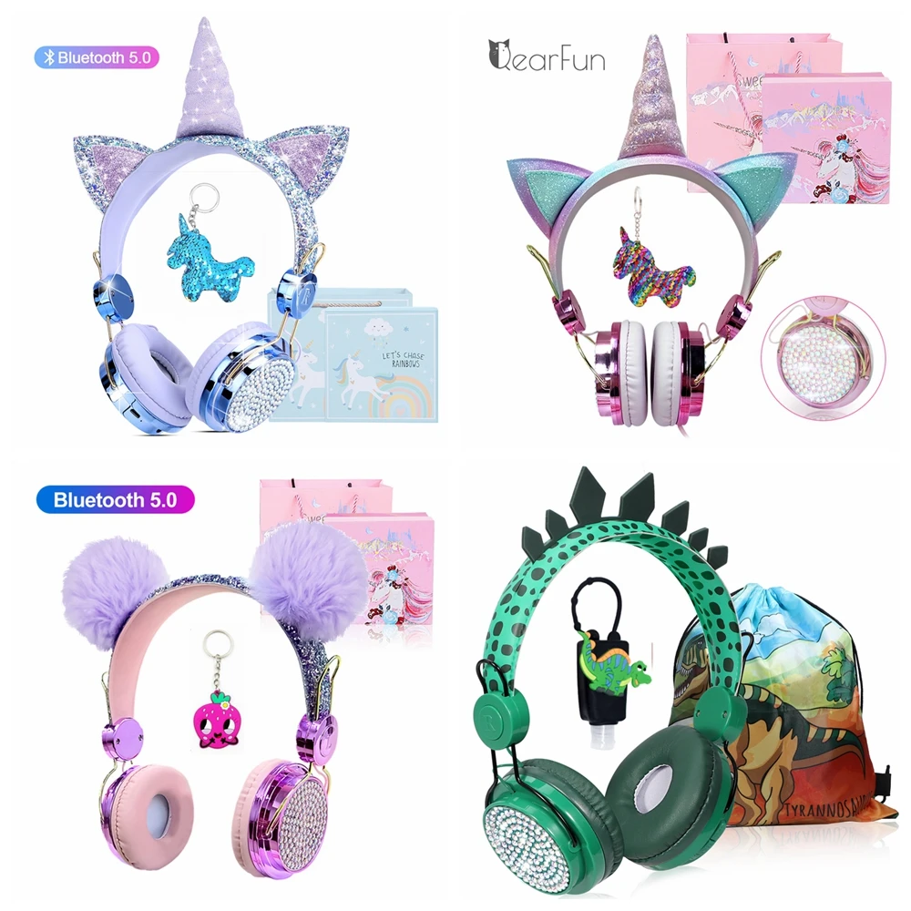 Беспроводные наушники с микрофоном милая музыкальная стерео гарнитура в виде