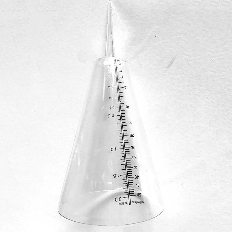 Конический измеритель дождя пластиковый прозрачный измерительный стаканчик для