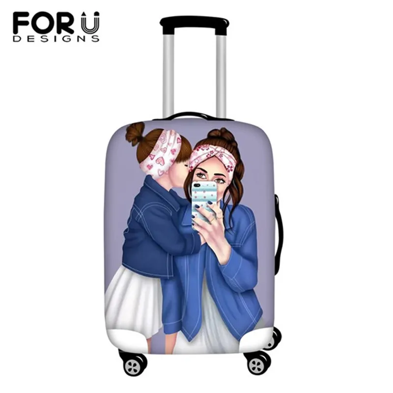 FORUDESIGNS 3D единорог кошка багаж защитный чехол против царапин багажный чехол для 1"-28" чемодан на колесиках эластичный пылезащитный - Цвет: HME1251