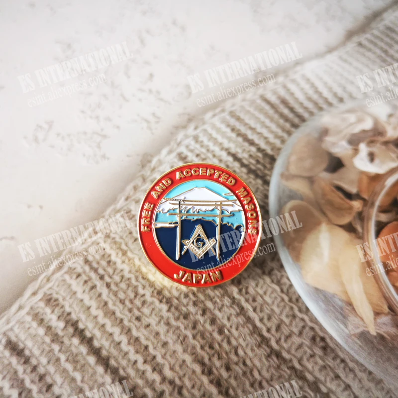 Оптовая продажа масонский значок булавки на лацканы масон вольный каменщик BLM66